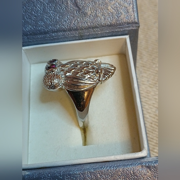 ORISSA RHODOLITE GARNET RING - Picture 4 of 5